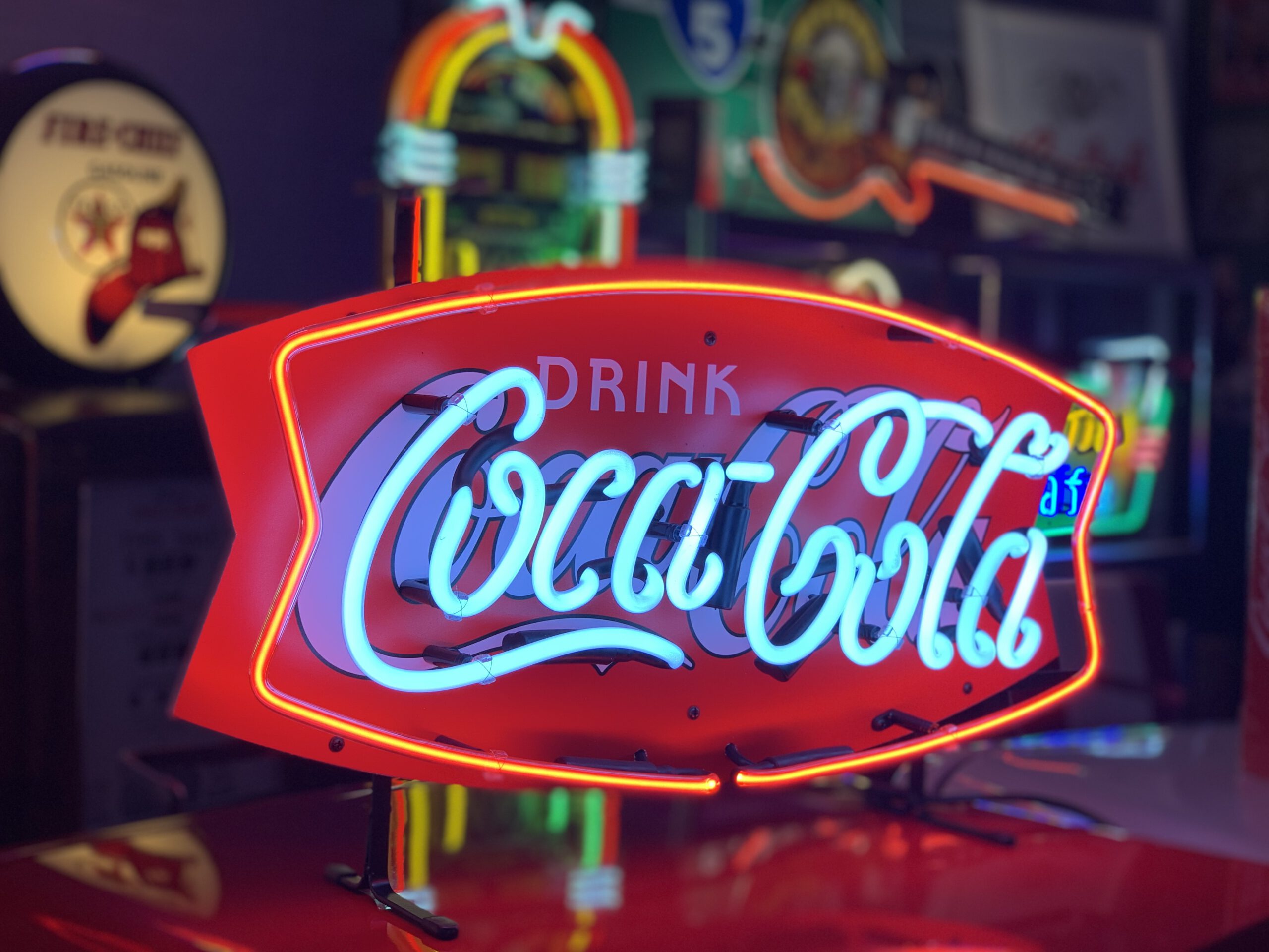 coca cola neonverlichting oldiessaloon