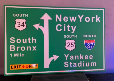 verkeersbord/wandbord New York City oldiessaloo