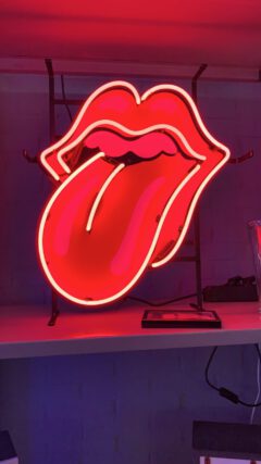 neon verlichting Rolling Stones oldies saloon