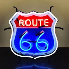 Route 66 neon verlichting oldiessaloon