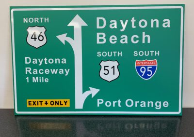verkeersbord/wandbord Daytona Beach oldiessaloon