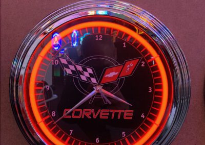 neon klok corvette oldies saloon