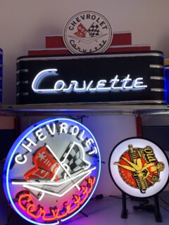 Corvette neon display oldies saloon