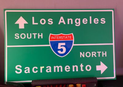 verkeersbord/wandbord Los Angeles oldiessaloon