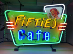 Fifties cafe neon verlichting oldiessaloon