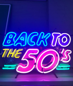 back to the 50's 1 oldies saloon neon verlichting