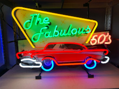 fabulous fifties neon verlichting oldies saloon