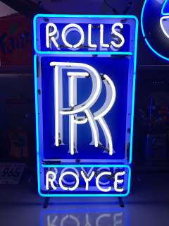rolls royce neon verlichting oldies saloon