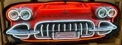 neon verlichting chevrolet corvette C1 oldies saloon