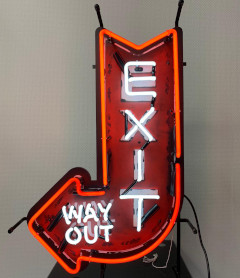 neon verlichting exit