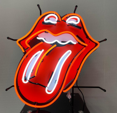 neon verlichting Rolling Stones tongue oldies saloon