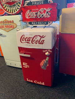 Coca cola koelkast 5 cents ice cold oldiessaloon
